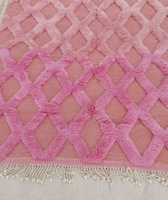 Beni Mrirt rose naturel, tapis marocain en laine fait main, tapis marocain tissé à la main, tapis personnalisé fait main, OEM