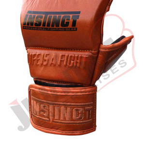 Guantes Mma de medio Dedo de cuero de vaca Premium Legend, empuñaduras de mano ligeras personalizables, estilo antiguo para artes marciales, Boxeo - Product Image 3