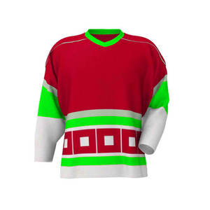 Conjunto personalizado de camisetas de hockey sobre hielo por sublimación OEM bordado personalizado impresión secado rápido transpirable uniforme de hockey para deportes de equipo - Product Image 4