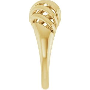 Stuller 14KY Fashion <b>Ring</b> <b>Dome</b> Design with 5206:765561P Series Elegant and Stylish - Product Image 4