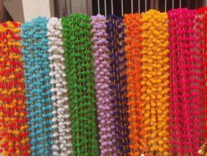 Pompom Beaded <b>String</b> Garland, Wall Hanging Decoration, Wedding Garland, Haldi Mehendi Decoration, Festival Party Decor - Product Image 4