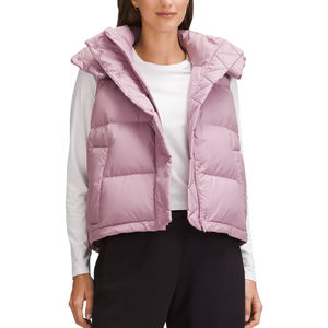 Ropa de abrigo acolchada ligera y cálida con cuello levantado, chaleco acolchado para mujer, ropa informal, chaleco de estilo de invierno - Product Image 1