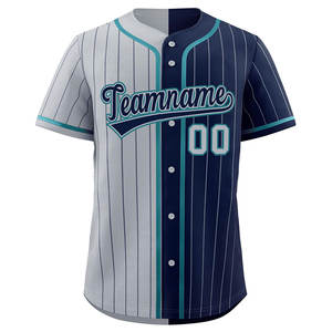 เสื้อเบสบอลติดกระดุมเสื้อฮิปฮอปแท้แฟชั่นลายทางสีล้วนแบบกำหนดเองผู้ผลิตจากปากีสถาน - Product Image 3