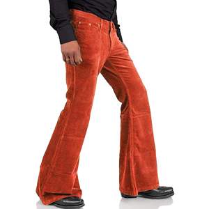 กางเกงผ้าลูกฟูกของผู้ชายทรงโค้งตรงทรงหลวมโอเวอร์ไซซ์ผ้าฝ้าย100% ฮิปฮอปออกแบบได้ตามต้องการ - Product Image 3