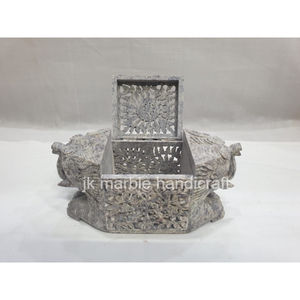 Joyero de esteatita de lujo de alta calidad, mármol bellamente tallado, nuevo diseño, collares, anillos, pulseras, hecho a mano, pulido, el mejor - Product Image 1