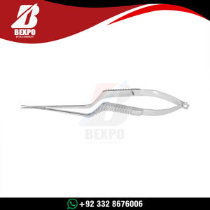 Tijeras Microquirúrgicas al por Mayor de 16.5cm con Mango de Bayoneta, Herramienta Quirúrgica Neurovascular Reutilizable de Acero Inoxidable - Product Image 3