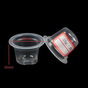 Vaso Desechable <span class=keywords><strong>de</strong></span> Comunión <span class=keywords><strong>de</strong></span> 25g, Vaso <span class=keywords><strong>de</strong></span> Plástico PP <span class=keywords><strong>para</strong></span> Vino o Jugo con Tapa <span class=keywords><strong>de</strong></span> Sellado Personalizada - Product Image 6