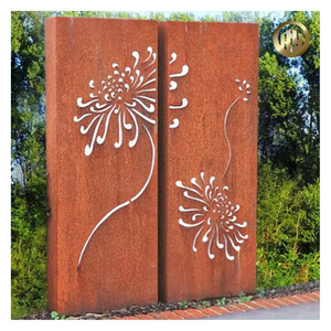 Écrans de confidentialité modernes découpés au laser Panneaux métalliques CNC extérieurs pour murs et bâtiments de jardin - Product Image 4