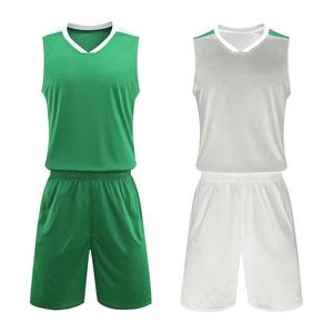 Ensemble de maillots de basket-ball pour hommes sur mesure confortable, grande taille, sans manches, vêtements de sport d'été en plein air, 100% polyester - Product Image 5