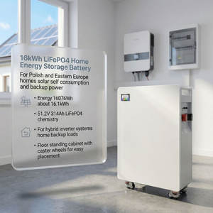 Batería de Almacenamiento de Energía Doméstica de 16 kWh LiFePO4 51.2V 314Ah para Respaldo de Energía en el Hogar - Product Image 5