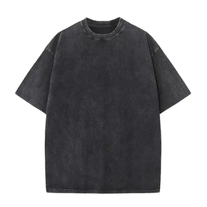 T-shirt basique en coton uni pour homme, respirant, fabrication en gros - Product Image 5
