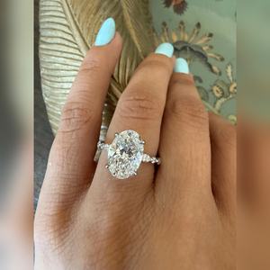 Bague en diamant de laboratoire de 3,00 carats, taille ovale, VVS2, certifiée IGI, fournisseur en gros, prix d'usine, livraison mondiale - Product Image 4