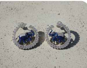 Elegantes pendientes de estilo elegante, joyería de diseñador polaca de rodio blanco, ideales para fiestas de mujeres y eventos festivos - Product Image 5