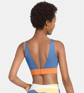 ร้อนเซ็กซี่คอสูงกันกระแทกกีฬาโยคะ Bra สาวฟิตเนสสวมใส่ Bra Top โลโก้ที่กําหนดเองเสื้อผ้าสําหรับสตรี - Product Image 5