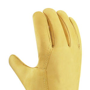 Guantes de conducción de cuero para hombre cosidos clásicos que ofrecen una comodidad duradera, perforaciones transpirables, aspecto elegante y agarre superior - Product Image 4