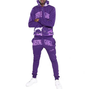 Survêtement personnalisé de haute qualité à imprimé épais Ensemble pantalon de survêtement et sweat à capuche à imprimé Jogger's Puff - Product Image 6