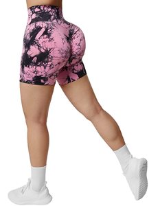 <b>Women's</b> High Waist Seamless Yoga Shorts Solid <b>Pattern</b> Workout <b>Leggings</b> Recycled Spandex/Nylon Gym Fitness Activewear - Product Image 4