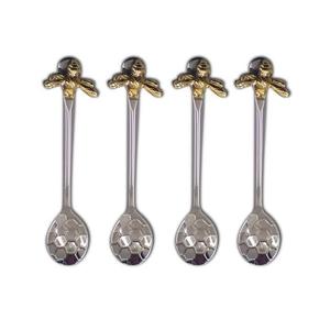 Cuillère à fleurs en laiton de bonne qualité pour la cuisine et la table cuillère à thé unique en laiton pour la vente en gros à faible coût - Product Image 3