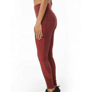 Leggings Capri de Yoga de Cintura Alta para Mujer, Spandex/Nailon, Elásticos en Cuatro Direcciones, Cintura Elástica con Bolsillos, Ropa Deportiva Personalizada - Product Image 4