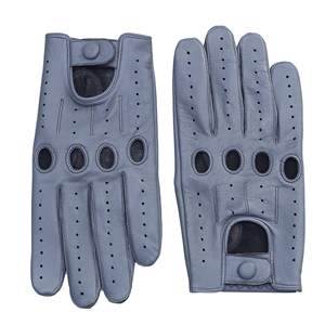 2025 Guantes de cuero cálidos grises hechos a medida para hombres Guantes deportivos transpirables para invierno Guantes de conducción para clima frío al aire libre - Product Image 1