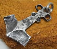 Martillo de Thor Mjolnir de Latón Texturizado Royal Artisans - Opciones de Modelo en Cobre, Bronce y Plata NH78