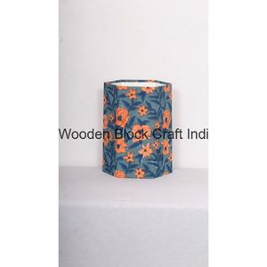 Poubelle en bois faite à la main carte conseil poubelle avec tissu de coton main bloc imprimé conception nouvelle poubelle pour salle d'étude usage domestique - Product Image 6