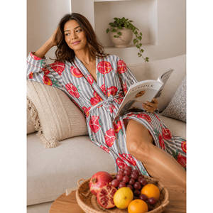 Robe de plage à rayures Anaar - Product Image 3