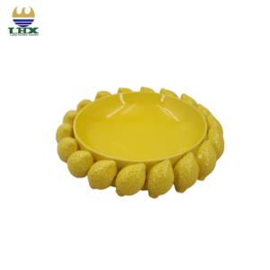 Pot <span class=keywords><strong>de</strong></span> fleurs en céramique citron jaune émaillé 3D Fruit Design Pot <span class=keywords><strong>de</strong></span> fleurs décoratif pour la maison jardin et patio décor - Product Image 2