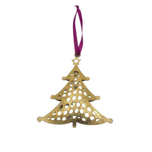 Décoration murale en fer suspendue de taille moyenne, ange doré avec paillettes, pour la maison et la décoration de Noël, vente en gros en vrac - Product Image 3