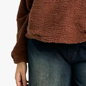 High Quality OEM Service For Bulk Buyer Cheap Rate <b>Quarter</b> <b>Zip</b> Front For Adjustable Warmth Sherpa Material Casual Wear With Logo - Product Image 3