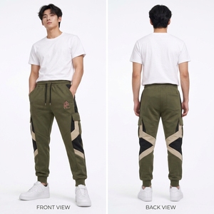 Modern <b>Men</b> <b>Sweat</b> <b>Pant</b> Featuring Comfortable Fabric Relaxed Fit Drawstring Closure Functional Pockets And Ribbed Cuffs - Product Image 6