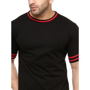 T-shirt à manches courtes en toile unie pour homme, 100% coton, séchage rapide, logo OEM, haute qualité, fabriqué au Pakistan - Product Image 6