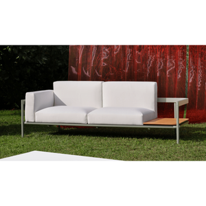 Zenit Chesterfield Sofa with Attached End Table Convertible <b>Square</b> Shape Tufted and Washable for Home Living Rooms - Product Image 5