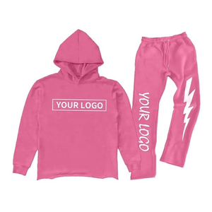 2025 unisexe haute qualité plaine Sublimation empilé survêtement ensemble grande taille Jogging survêtements pour hommes fabriqué au Pakistan - Product Image 6