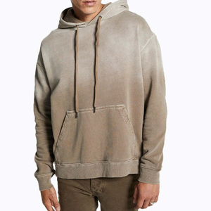 Haute qualité 100% coton lavé à l'acide à capuche High Street Series pull en cachemire hommes lavé Vintage à capuche - Product Image 1