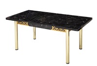 Ensemble de table à manger extensible Reina avec 6 chaises, style européen moderne, plateau en verre trempé, pieds en métal, garantie 1 an