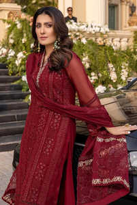 ชุดเลเฮนกาโชลีผ้าชีฟองหรูหรา ปักลายประณีต พร้อมงานตกแต่งอย่างวิจิตร สำหรับผู้หญิง - Product Image 6