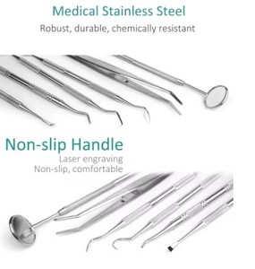 Kit de Cuidado Dental al por Mayor, Instrumento de Pulido de Acero Inoxidable, Sonda, Escalador, Juego de Herramientas Preparadas por Dentistas, Cuidado de Belleza, Cuidado Personal - Product Image 2