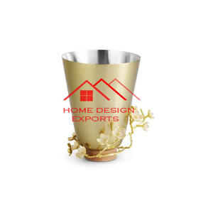 Jarrón de Metal con diseño personalizado y acabado plateado brillante, superventas, hogar, Hotel, sala de estar, mesa de café, decoración, jarrón de Metal - Product Image 6