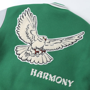 Logo personnalisé College Varsity Vestes pour Grandes Tailles Hiver Letterman Bomber Manches Longues Col Montant Hip Hop Broderie Patchs - Product Image 6