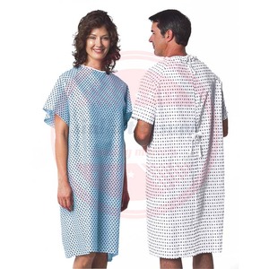 Bata de paciente quirúrgica de poliéster de algodón más vendida para batas de paciente personalizadas de hospital para hombres y mujeres - Product Image 6