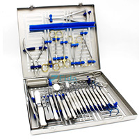 Fida Nouveau Kit de Chirurgie Dentaire Manuelle Avancée pour Implants, 33 Pièces, Certifié ISO13485 FD-ADSK-5600 Classe I, Garantie 1 An, Certifié MFDS