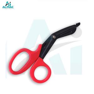 Tijeras de utilidad de diseño rojo y negro de primera calidad de ALMAC diseñadas para uso a largo plazo con cuchillas resistentes y cómodos bucles para los dedos - Product Image 2