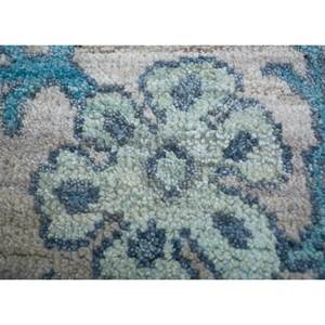 Tapis en laine afghane noué à la main Viscaya Classic Ivory AKWL-1129, motif médaillon rectangulaire, pour salon, tapis en jute pour couloir - Product Image 3