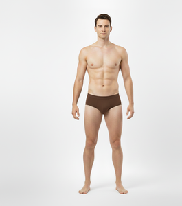 NaturalTone Brown <b>Men</b> <b>Underwear</b> Soft Cotton Stretch <b>Brief</b> Comfortable Breathable Daily comfort - Product Image 6