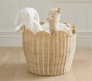 Panier de rangement en rotin naturel avec poignée pour l'organisation à l'intérieur tissé à la main au Vietnam - Product Image 1