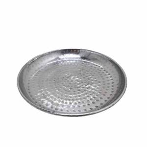 Servir redondo asequible de lujo con platos martillados Servir platos de aluminio y pulir para la decoración de restaurantes y hoteles - Product Image 1