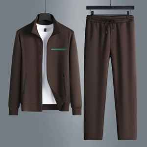 Conjunto Deportivo de Felpa para Hombre, Poliéster y Algodón, Transpirable, con Estampado 3D, Chaqueta con Cordón, Pantalones Jogger, Corte Regular, Invierno, 2 en 1 - Product Image 1