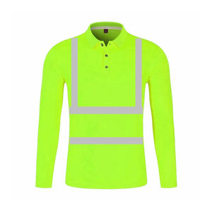 Top Selling High Visibility Safety <b>Polo</b> Shirt for Men's Long Sleeve Hi Viz Workwear Shirts for Men's at Wholesale 2024 - Product Image 5