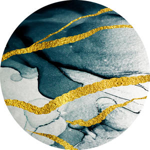 Tapis Goldenmoon exclusifs personnalisables tapis turcs à motif abstrait respectueux de l'environnement coton chenille unique fabriqué à la machine - Product Image 1